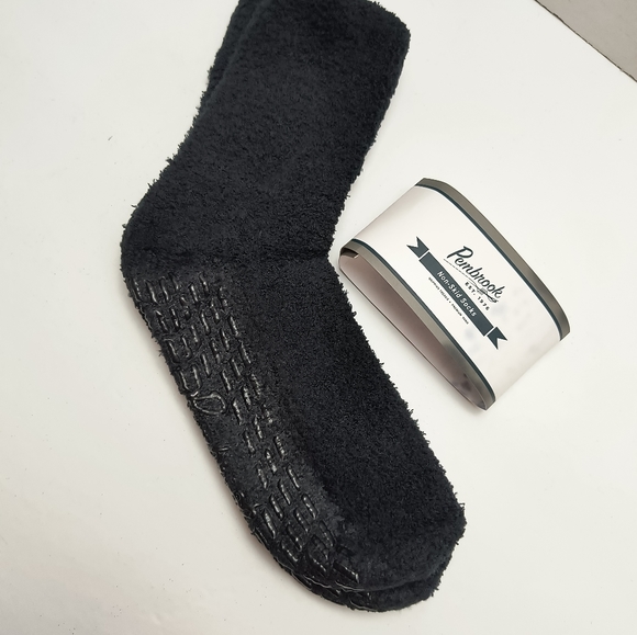 Pembrook Non Skid Crew Sock 1 Pair Black - Picture 2 of 4